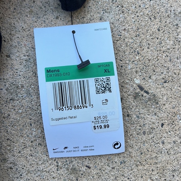 Nike Men's 'Just  Do It' Black Graphic Tshirt Size XL NWT - Picture 3 of 5